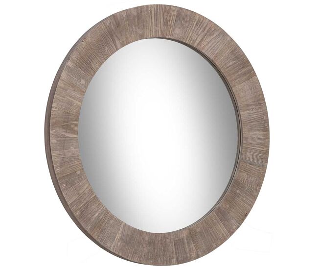 Espejo de madera marrón d80x4 cm