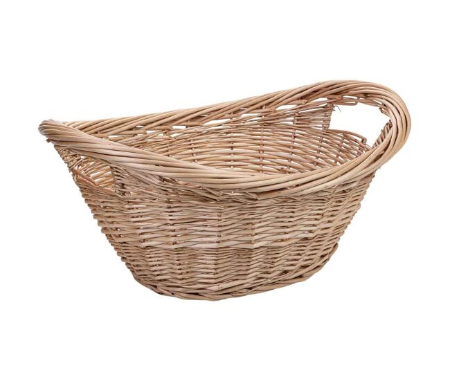 Cesta de mimbre marrón 56x46x28h cm