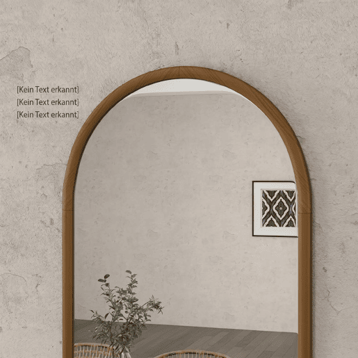 HOMCOM Espelho de Parede 65x110 cm Espelho de Entrada com Moldura de Madeira em Forma de Janela Decoração para Sala Quarto Entrada Castanho Escuro