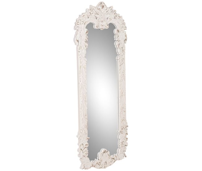 Espejo de madera blanco 66x3x154 cm