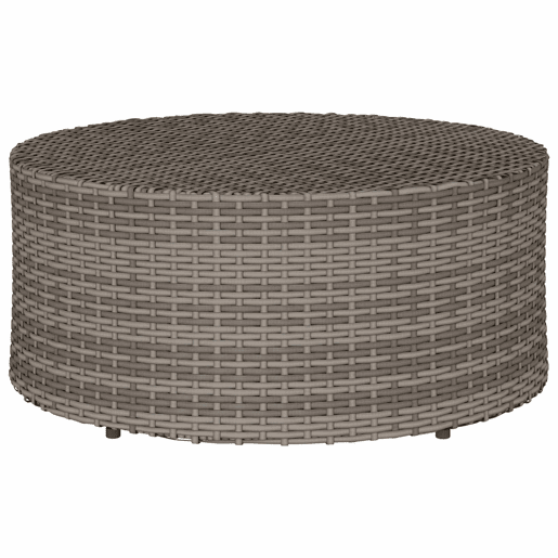 Mesa de Café para Exterior Cinzento Ø 68 x 30 cm vime PE Mesa de Café para Exterior Cinzento Ø 68 x 30 cm vime PE