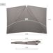 Aktive - Parasol pared rectangular UV50 160x100 Aktive - Parasol pared rectangular UV50 160x100 Gris