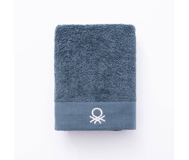 Toalla de baño 50x90cm 100% algodón 450gsm en gris oscuro - suave, absorbente y secado rápido core benetton