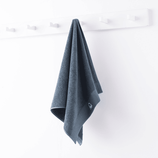 Toalha de Banho 50x90cm 100% Algodão 450GSM em Cinza Escuro - Suave, Absorvente e de Secagem Rápida CORE Benetton Toalha de Banho 50x90cm 100% Algodão 450GSM em Cinza Escuro - Suave, Absorvente e de Secagem Rápida CORE Benetton