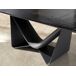 Mesa comedor extensible ovalada barril cristal negro, acero y fibra vidrio gris oscuro metal Mesa comedor extensible ovalada barril cristal negro, acero y fibra vidrio gris oscuro metal Gris Oscuro