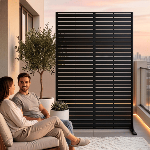 Divisória Nodepp em aço galvanizado 180x120 cm Antracite casa.pro Divisória Nodepp em aço galvanizado 180x120 cm Antracite casa.pro