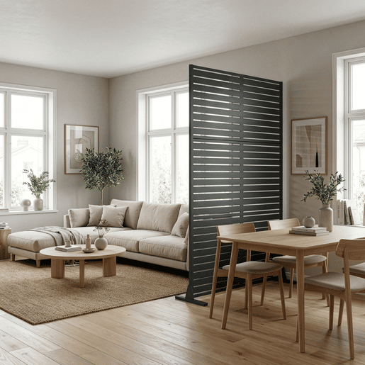 Divisória Nodepp em aço galvanizado 180x120 cm Antracite casa.pro Divisória Nodepp em aço galvanizado 180x120 cm Antracite casa.pro