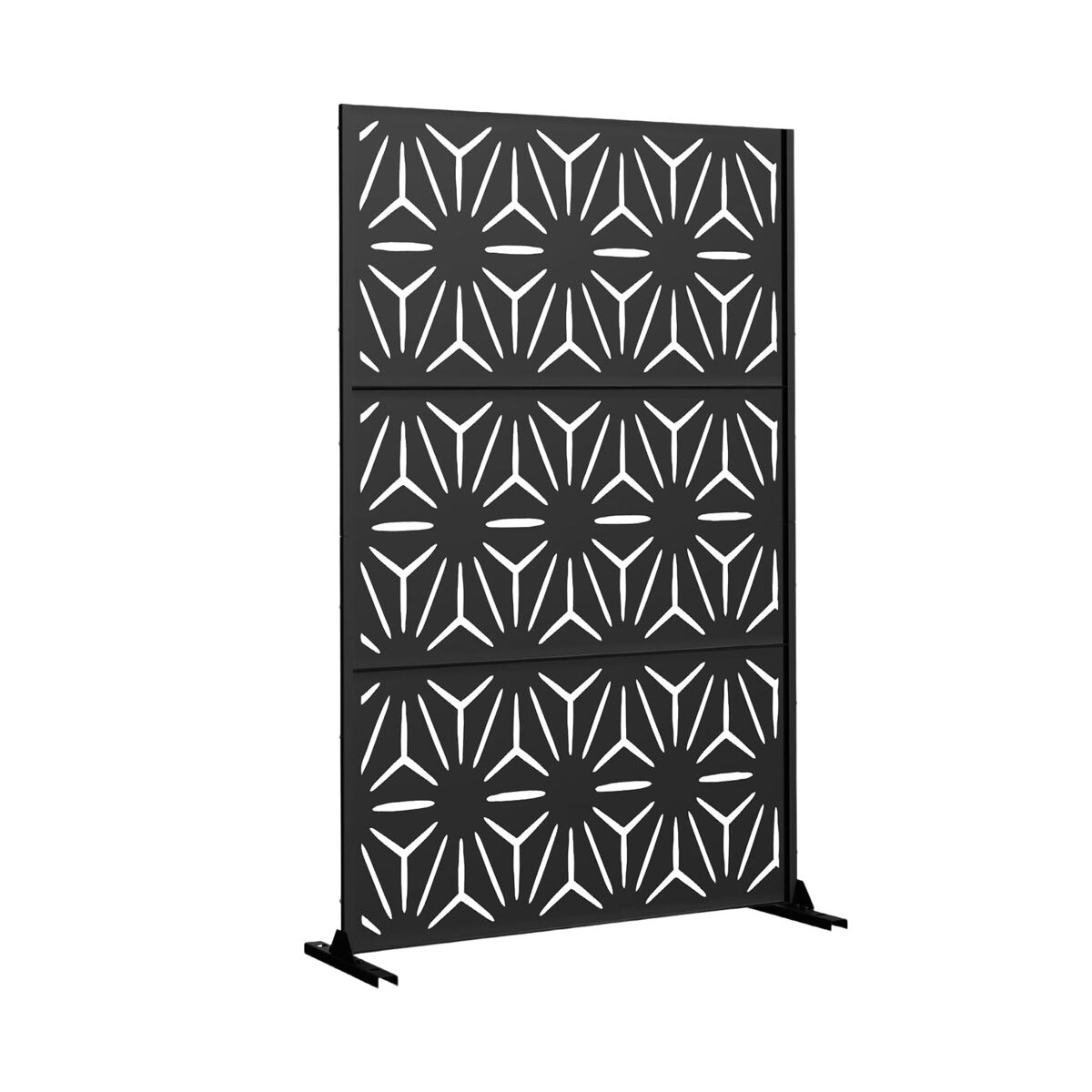 Tabique kilsturd acero galvanizado 180x120x40 cm - negro [casa.pro]