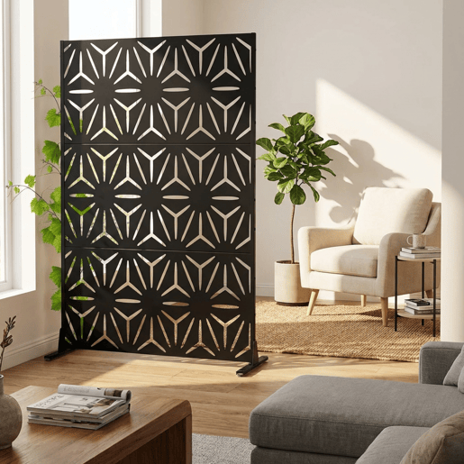 Parede divisória Kilsturd aço galvanizado 180x120 cm Preto casa.pro Parede divisória Kilsturd aço galvanizado 180x120 cm Preto casa.pro