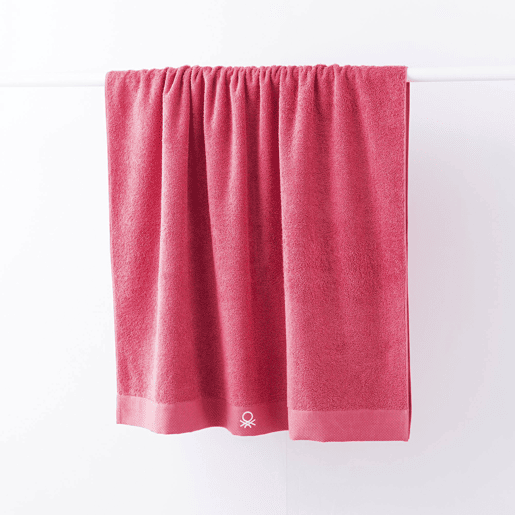Toalha de Banho 90x150cm 100% Algodão 450GSM na cor Rosa - Suave, Absorvente e de Secagem Rápida CORE Benetton Toalha de Banho 90x150cm 100% Algodão 450GSM na cor Rosa - Suave, Absorvente e de Secagem Rápida CORE Benetton