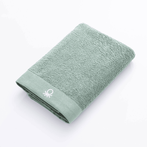 Toalha de Banho 70x140cm 100% Algodão 450GSM na cor Verde - Suave, Absorvente e de Secagem Rápida CORE Benetton