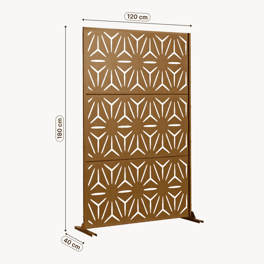 Parede divisória Kilsturd aço galvanizado 180x120 cm Castanho casa.pro Parede divisória Kilsturd aço galvanizado 180x120 cm Castanho casa.pro