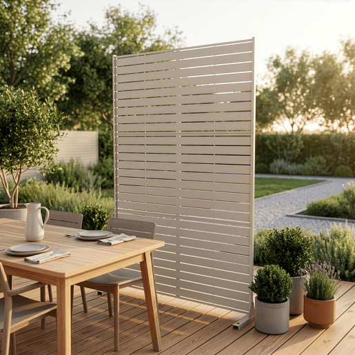Divisória Nodepp em aço galvanizado 180x120 cm Bege alho casa.pro Divisória Nodepp em aço galvanizado 180x120 cm Bege alho casa.pro