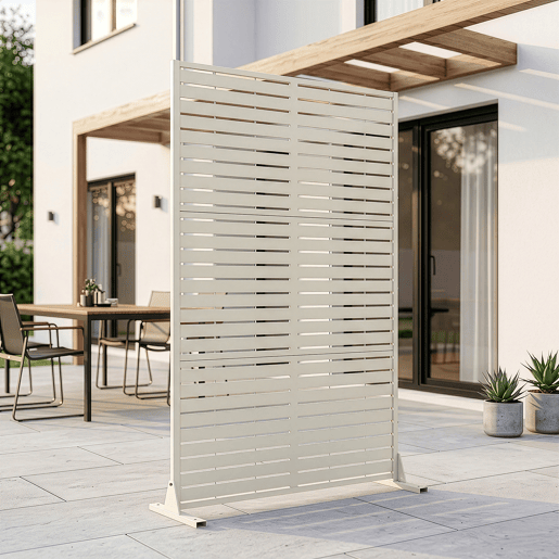 Divisória Nodepp em aço galvanizado 180x120 cm Bege alho casa.pro Divisória Nodepp em aço galvanizado 180x120 cm Bege alho casa.pro