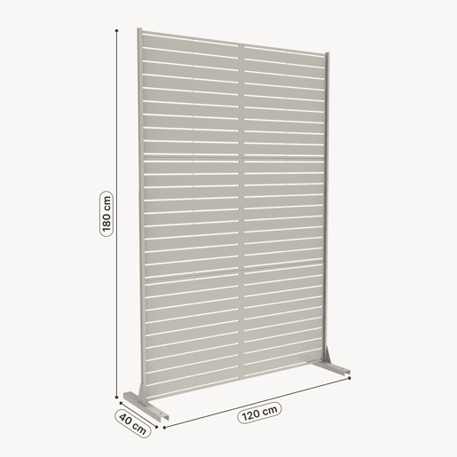 Divisória Nodepp em aço galvanizado 180x120 cm Bege alho casa.pro Divisória Nodepp em aço galvanizado 180x120 cm Bege alho casa.pro