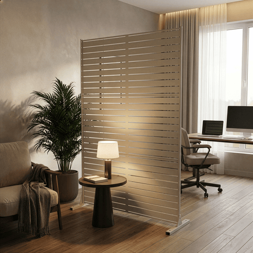 Divisória Nodepp em aço galvanizado 180x120 cm Bege alho casa.pro Divisória Nodepp em aço galvanizado 180x120 cm Bege alho casa.pro