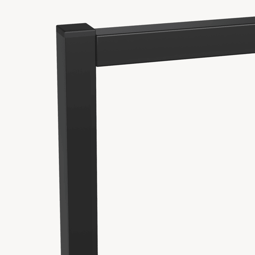 Percheiro Holtalen 2 varas de metal 100x40x30 cm - preto en.casa