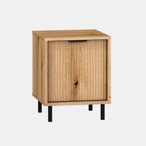 Mesa de cabeceira Soly de madeira com 1 porta