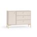 Aparador Sélène 1 puerta y 3 cajones 120 Aparador Sélène 1 puerta y 3 cajones 120 Beige