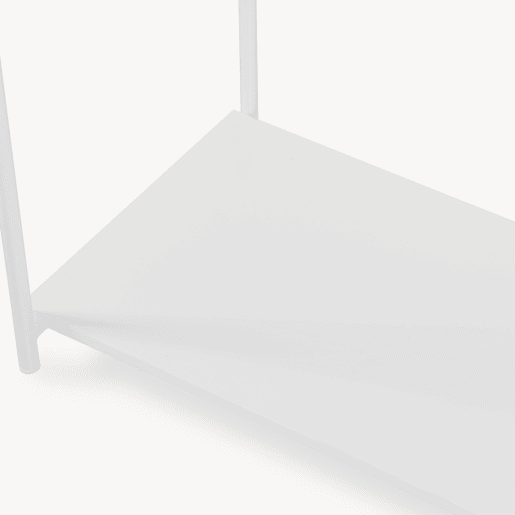 Roupeiro aberto Verdfjorg 2 varões e 2 prateleiras 200x80x40cm metal Branco en.casa Roupeiro aberto Verdfjorg 2 varões e 2 prateleiras 200x80x40cm metal Branco en.casa