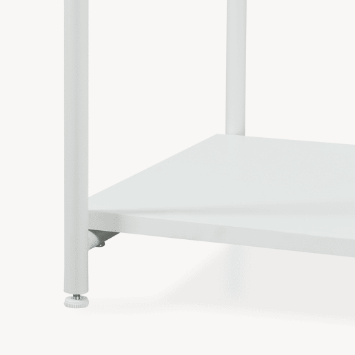 Roupeiro aberto Verdfjorg 3 varões e 3 prateleiras 200x110x40cm metal Branco en.casa Roupeiro aberto Verdfjorg 3 varões e 3 prateleiras 200x110x40cm metal Branco en.casa