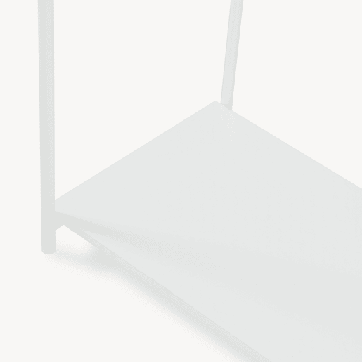 Roupeiro aberto Verdfjorg 3 varões e 3 prateleiras 200x110x40cm metal Branco en.casa Roupeiro aberto Verdfjorg 3 varões e 3 prateleiras 200x110x40cm metal Branco en.casa