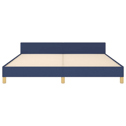 Estrutura De Cama De Casal Simple - 180x200 cm tecido azul