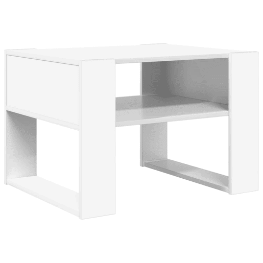 Mesa de Centro, Mesa baixa, Branco 66 x 53 x 45 cm Madeira processada Mesa de Centro, Mesa baixa, Branco 66 x 53 x 45 cm Madeira processada