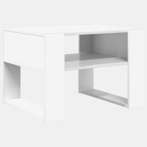 Mesa de Centro, Mesa baixa, Branco 66 x 53 x 45 cm Madeira processada