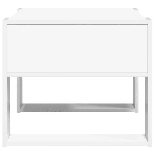 Mesa de Centro, Mesa baixa, Branco 66 x 53 x 45 cm Madeira processada Mesa de Centro, Mesa baixa, Branco 66 x 53 x 45 cm Madeira processada