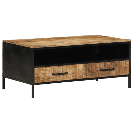 Mesa de Centro, Mesa baixa, com gaveta Castanho 90 x 50 x 40 cm