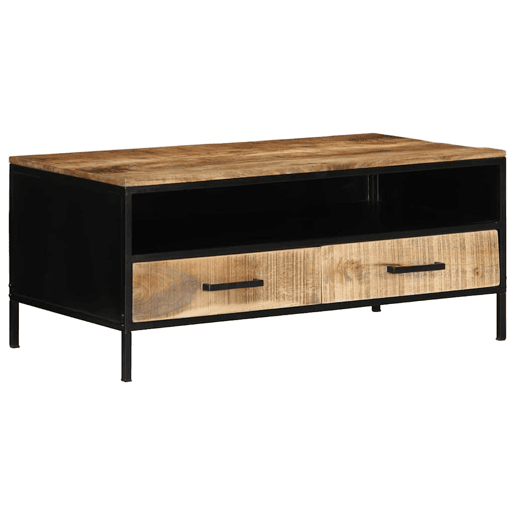 Mesa de Centro, Mesa baixa, com gaveta Castanho 90 x 50 x 40 cm