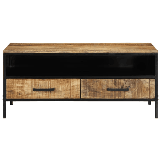 Mesa de Centro, Mesa baixa, com gaveta Castanho 90 x 50 x 40 cm