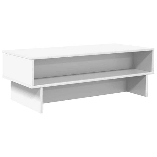 Mesa de Centro, Mesa baixa, Branco 100 x 46 x 35 cm Madeira processada Mesa de Centro, Mesa baixa, Branco 100 x 46 x 35 cm Madeira processada