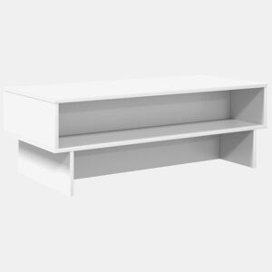 Mesa de Centro, Mesa baixa, Branco 100 x 46 x 35 cm Madeira processada