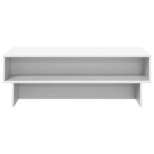 Mesa de Centro, Mesa baixa, Branco 100 x 46 x 35 cm Madeira processada Mesa de Centro, Mesa baixa, Branco 100 x 46 x 35 cm Madeira processada