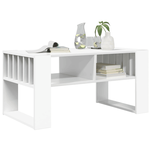 Mesa de Centro, Mesa baixa, Branco 92 x 49,5 x 45 cm Madeira processada Mesa de Centro, Mesa baixa, Branco 92 x 49,5 x 45 cm Madeira processada