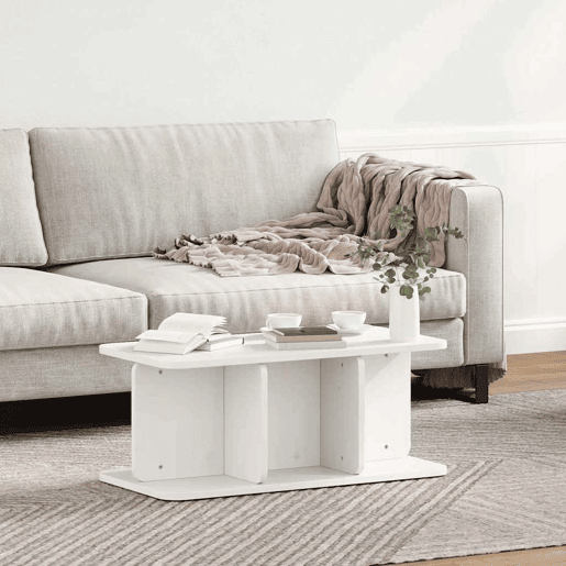 Mesa de Centro, Mesa baixa, Branco 80 x 39,5 x 33,5 cm Mesa de Centro, Mesa baixa, Branco 80 x 39,5 x 33,5 cm