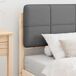 Estructura de cama simple para adultos 80x195 Estructura de cama simple para adultos 80x195 Blanco/ Gris Claro