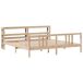 Estructura de cama matrimonial Estructura de cama matrimonial Natural