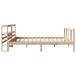 Estructura de cama matrimonial Estructura de cama matrimonial Natural