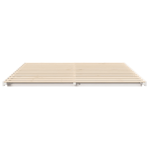 Estrutura de Cama de casal simple de chão Branco 180 x 210 cm Estrutura de Cama de casal simple de chão Branco 180 x 210 cm