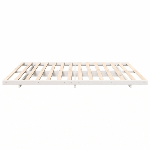 Estrutura de Cama de casal simple de chão Branco 180 x 210 cm Estrutura de Cama de casal simple de chão Branco 180 x 210 cm