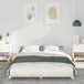 Estructura de cama matrimonial Estructura de cama matrimonial Blanco