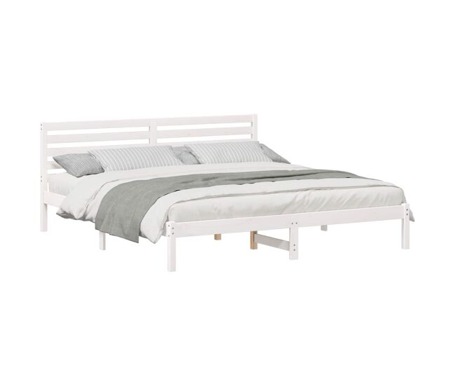 Estructura de cama doble matrimonial - 200 x 200 cm madera de pino macizo