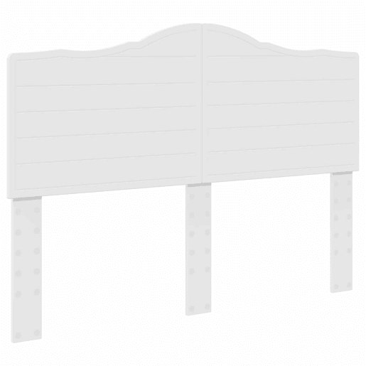 Estrutura da Cama de casal simple com cabeceira Branco 160 x 200 cm Estrutura da Cama de casal simple com cabeceira Branco 160 x 200 cm