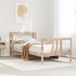 Estructura de cama individual para adultos 81x214 Estructura de cama individual para adultos 81x214 Natural
