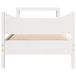 Estructura de cama individual para adultos 81x214 Estructura de cama individual para adultos 81x214 Blanco