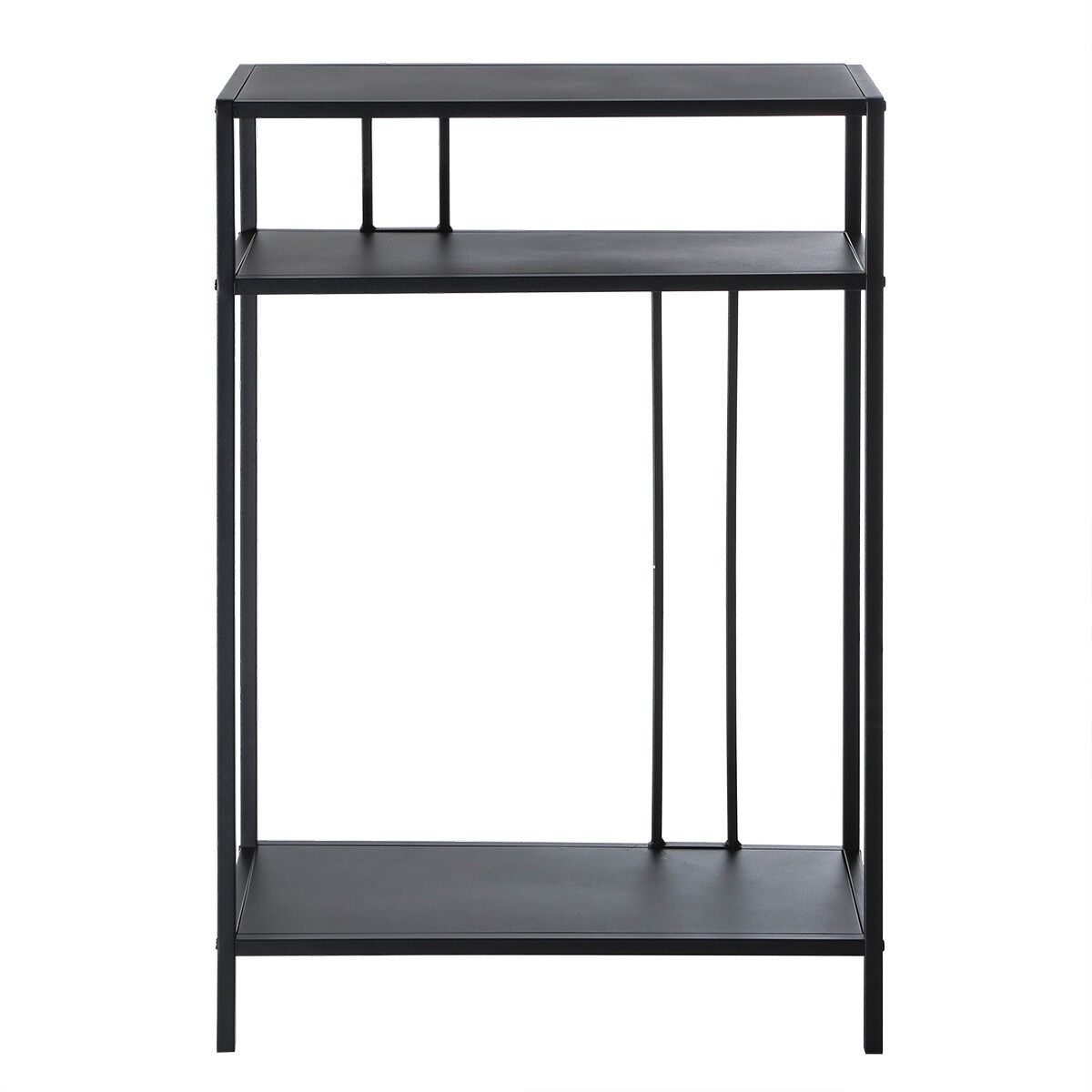 Consola alta de metal negro h90 cm - olli