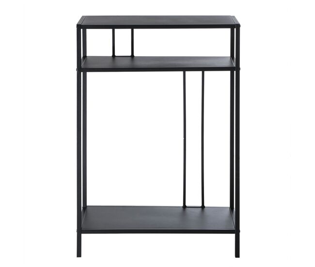Consola alta de metal negro h90 cm - olli